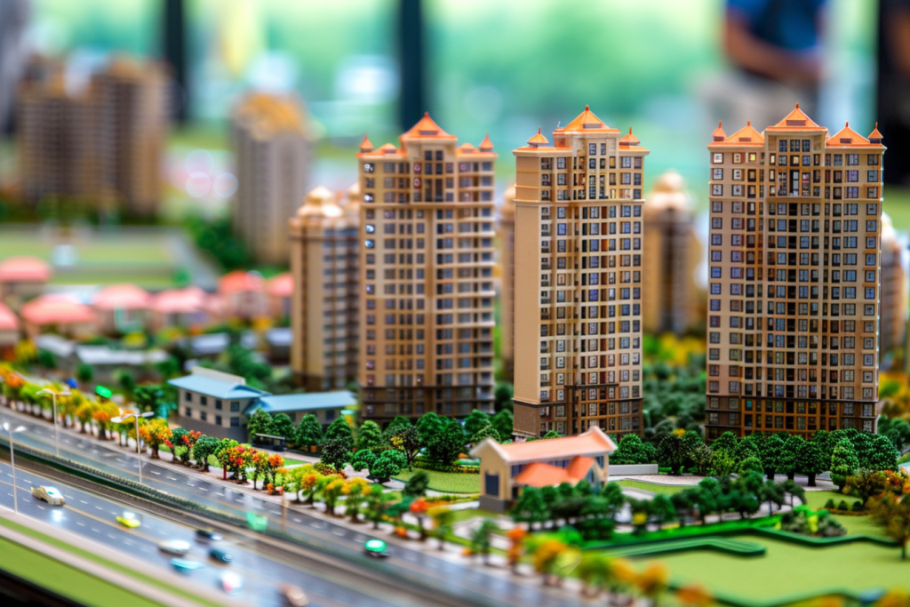 小区楼盘房地产模型沙盘