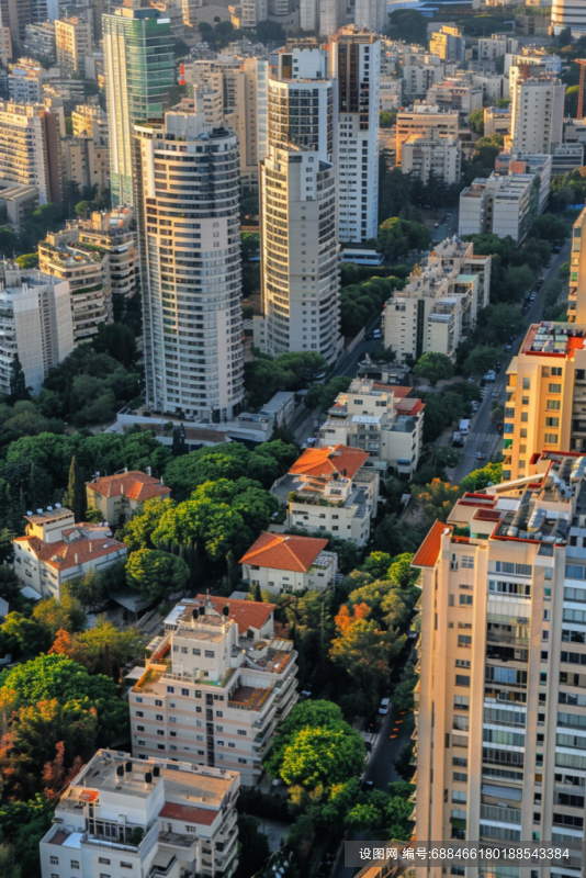 城市全景建筑航拍摄影图