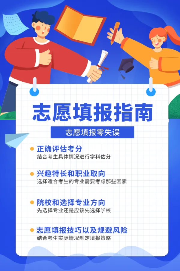 高考志愿填报宣传海报