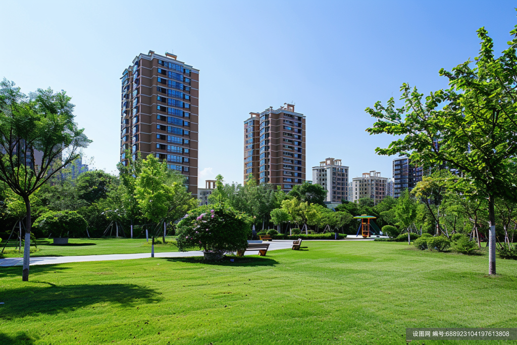 现代高层住宅小区景观绿化