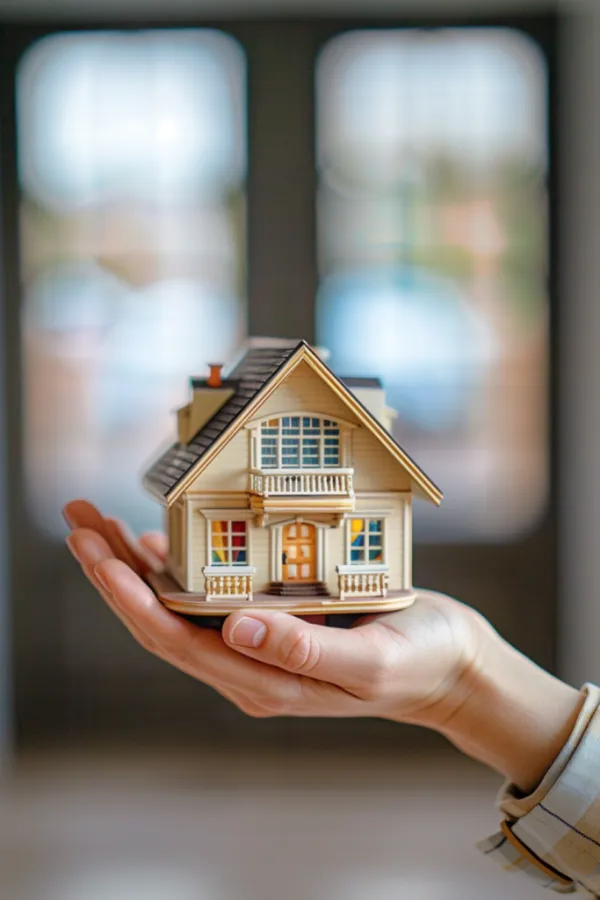 房屋销售房子模型摄影图