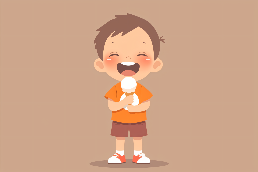 快乐儿童六一儿童节扁平化大小孩插画