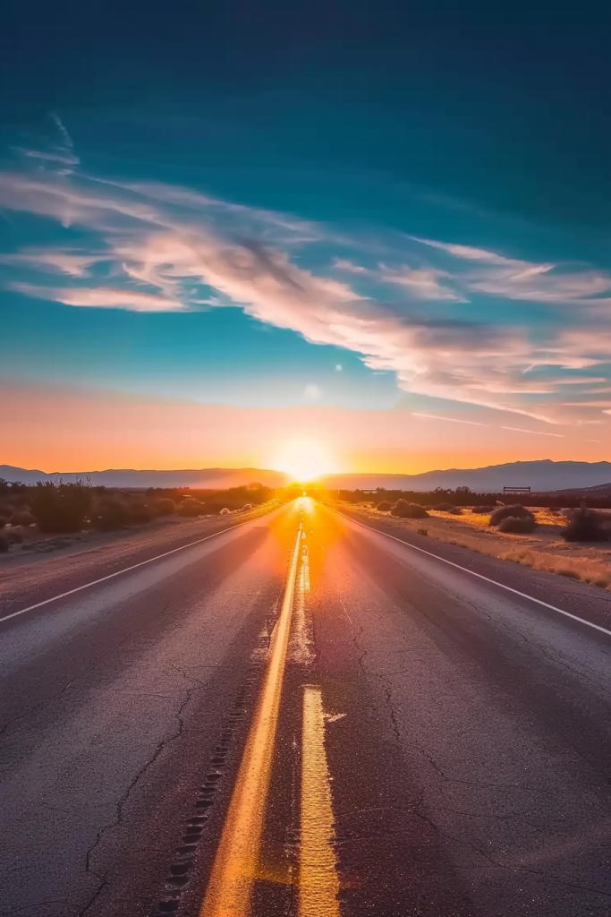 柏油马路道路沥青路摄影图片