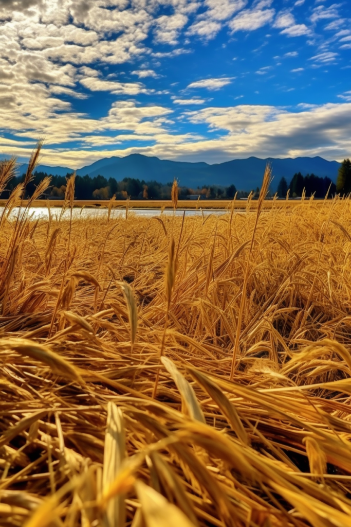 麦子农作物秋季风景图片