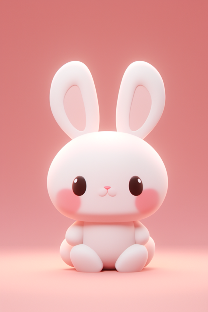 3D兔子中秋玉兔形象