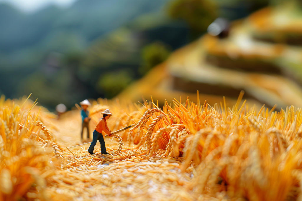金秋丰收微缩场景
