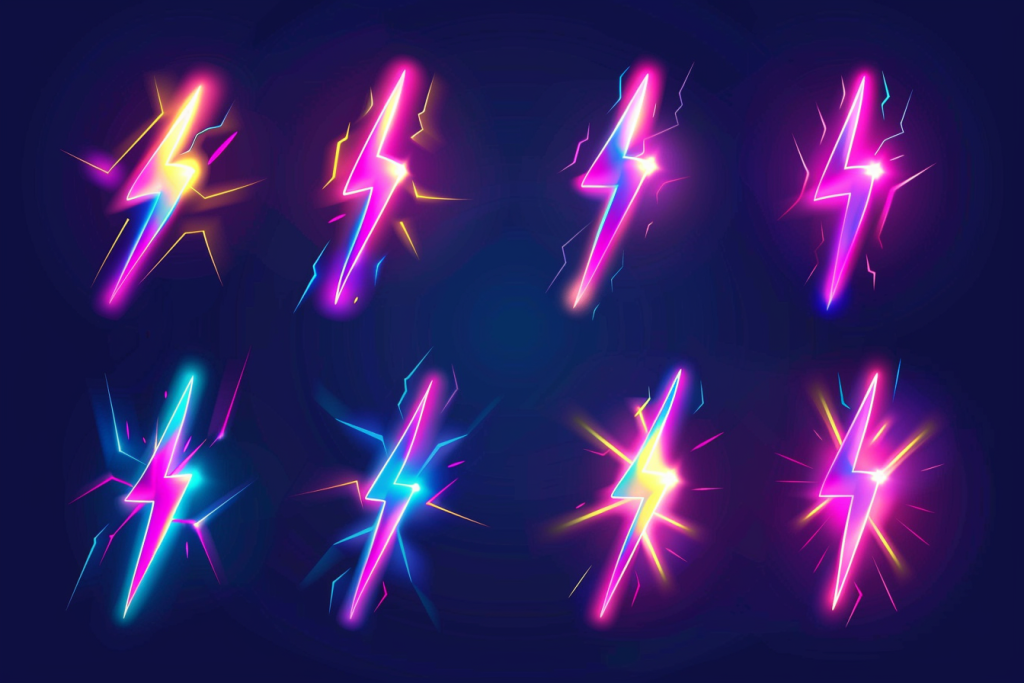 闪电创意视觉设计素材