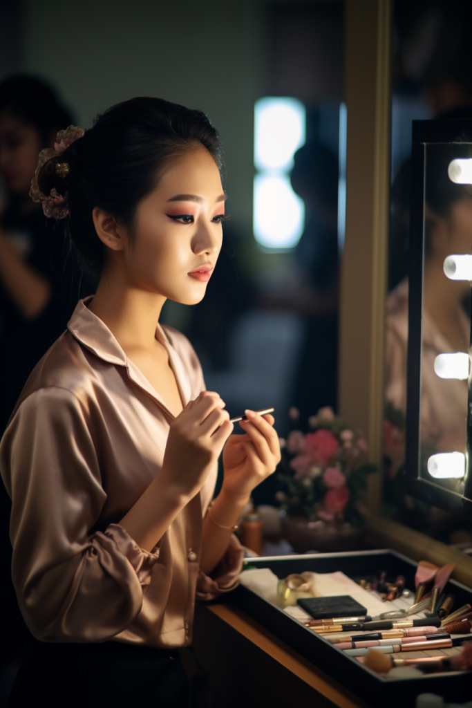 美妆妆发课程人物肖像png下载_编号718829650821914057-设图网