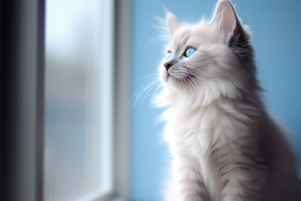 毛茸茸的大眼睛小猫咪
