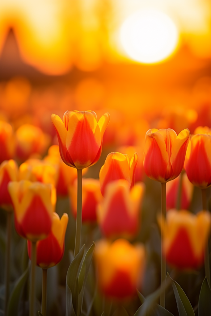 郁金香花朵摄影图