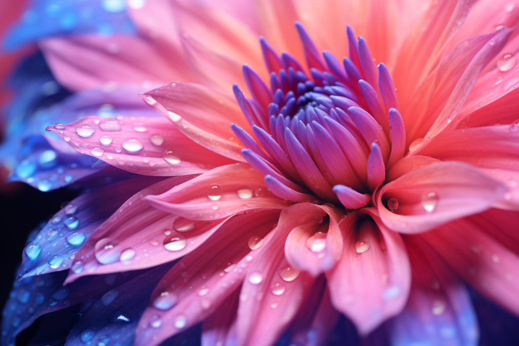 花朵露水特写摄影图