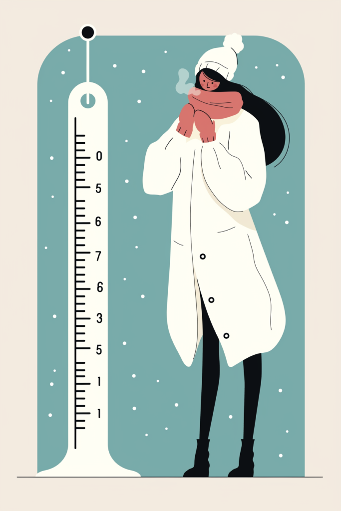 谨防低温人物插画绘画