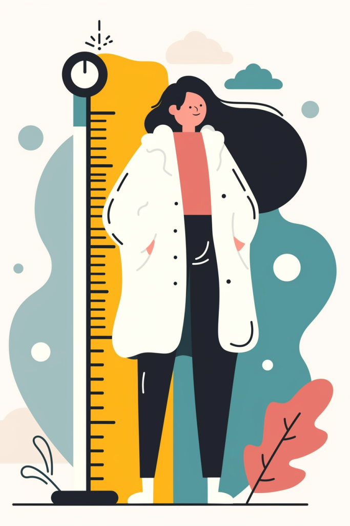 低温难耐人物插画绘画