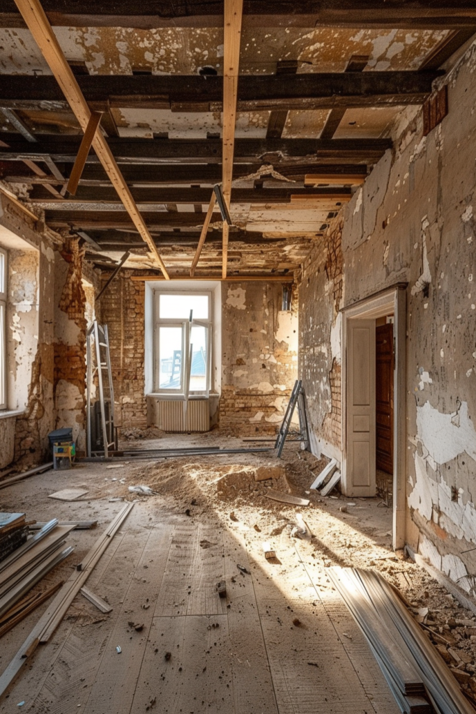 房子内部工地现场图片