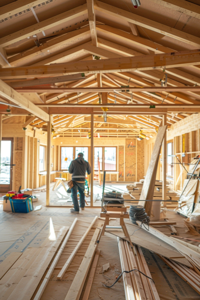 公寓内部翻新现场图片