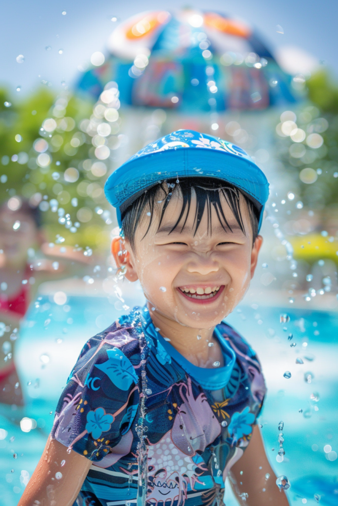 暑季小孩玩水游戏