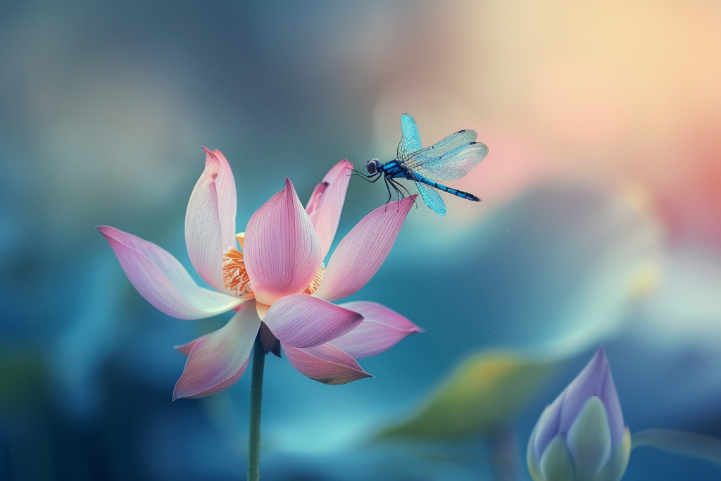 大暑节气荷花场景摄影图