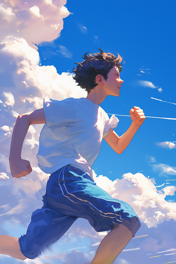 高考毕业生人物插画