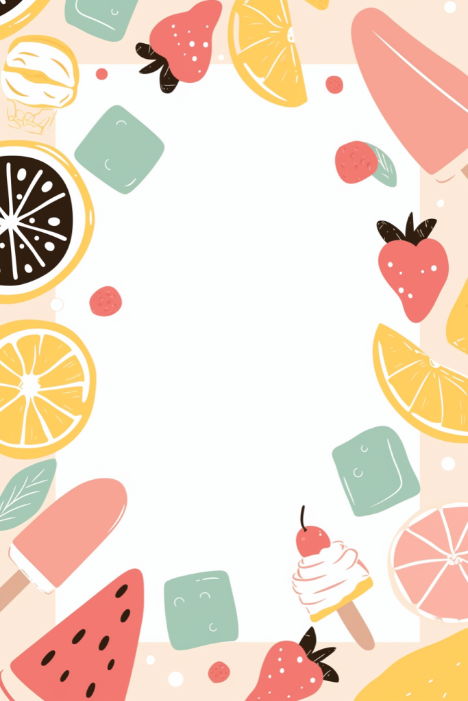 手绘夏季底纹插画背景图