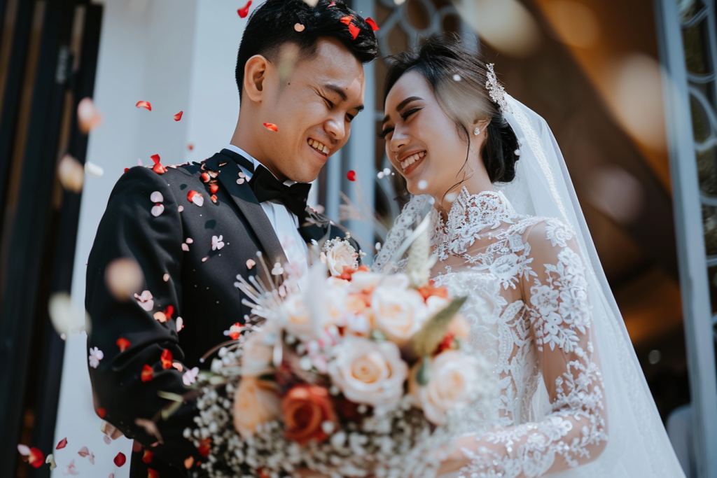 温馨结婚典礼肖像摄影