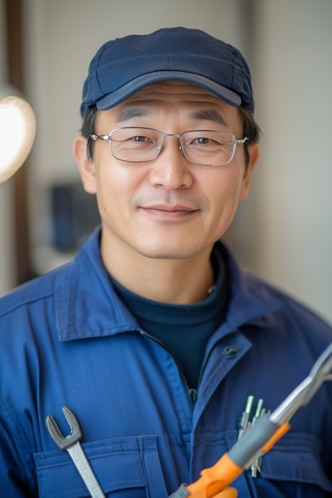 水电修理维修工家政管家人物摄影图片