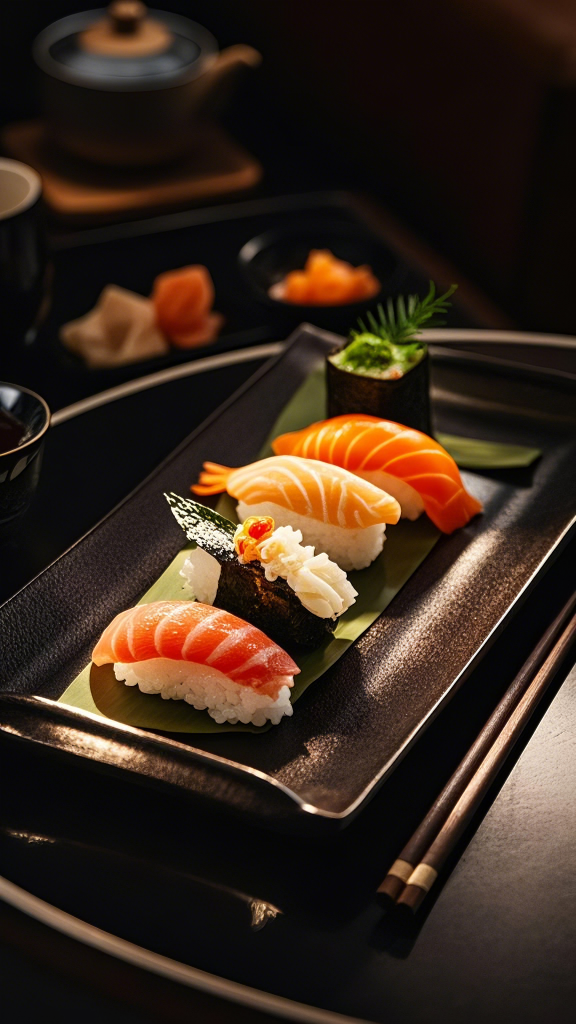 寿司美味饭团日本料理日式新鲜美食