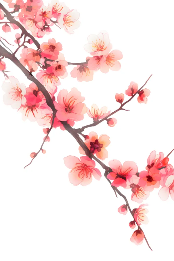 桃花花朵花卉图案元素