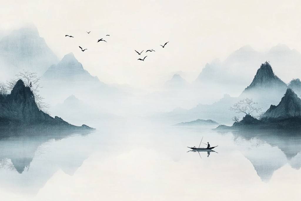 水墨中国风背景设计图