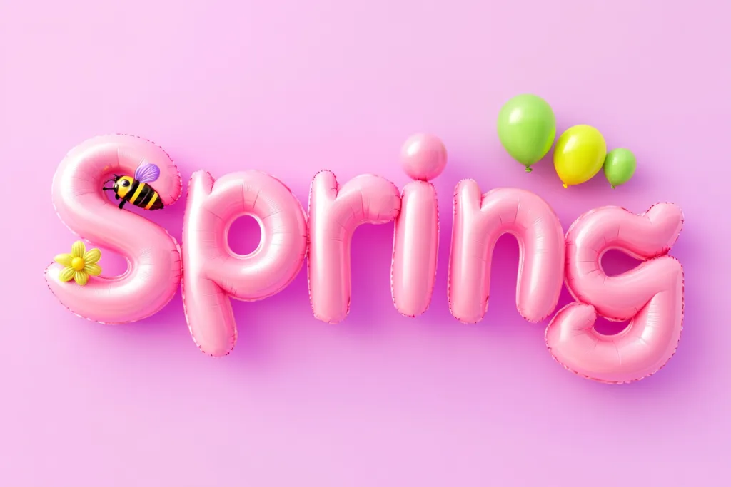 spring春天艺术字