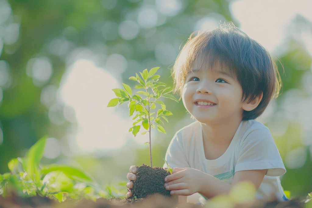 植树公益活动人物摄影图