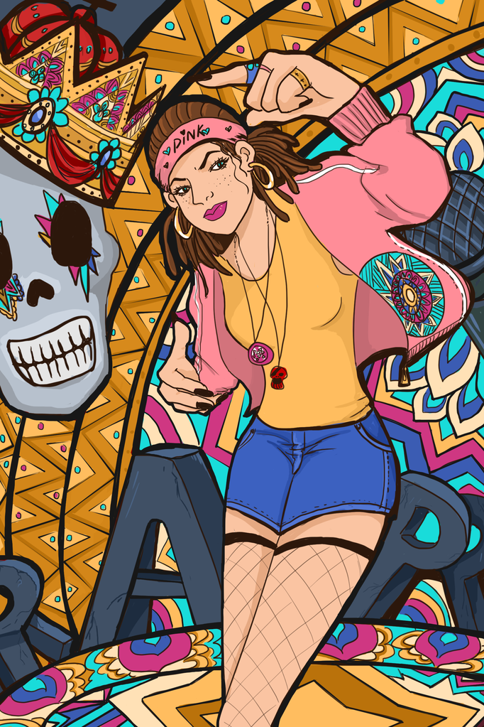 潮流卡通涂鸦印花