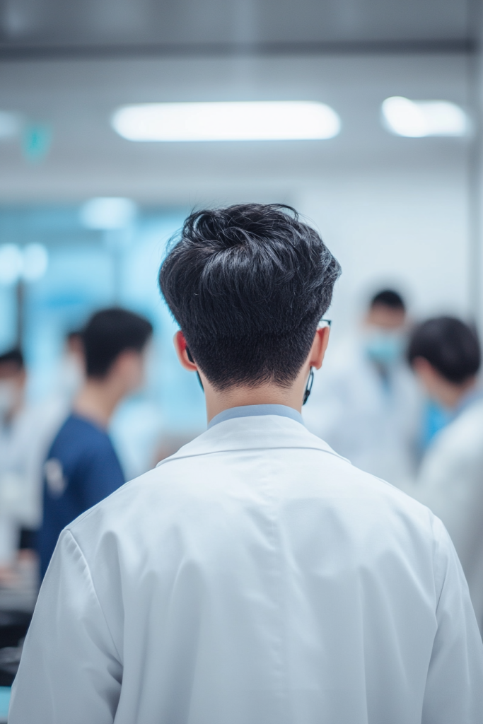 医生工作人物背影