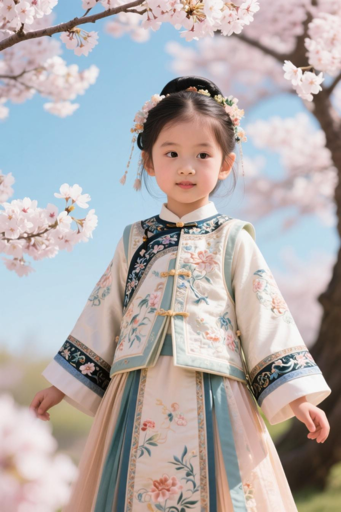 国学服女童人物摄影