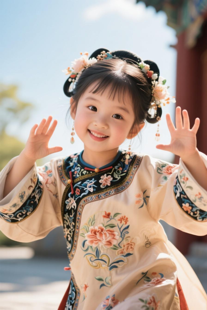 国潮风女童人物摄影