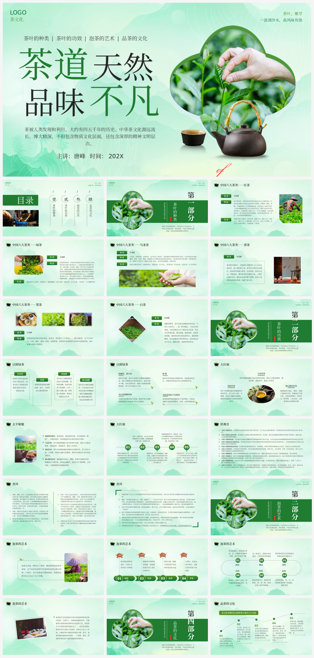 茶文化中国风茶叶文化品牌产品介绍PPT