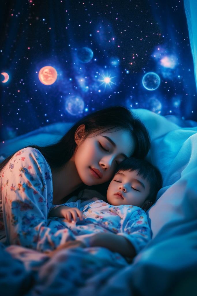 亲子有效睡眠人物摄影
