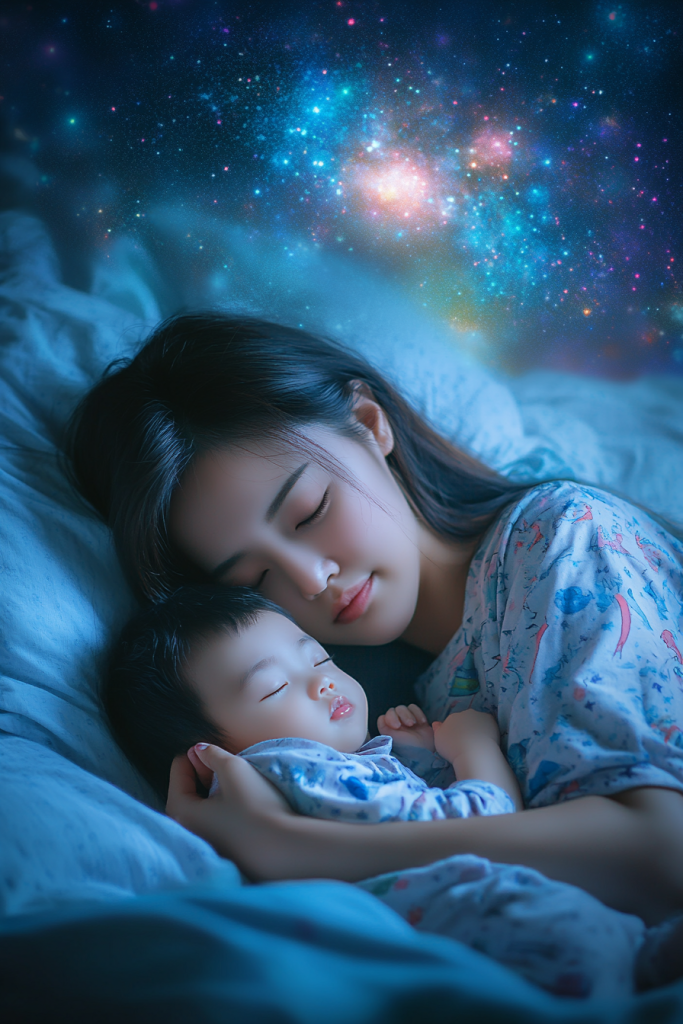 亲子有效睡眠人物摄影