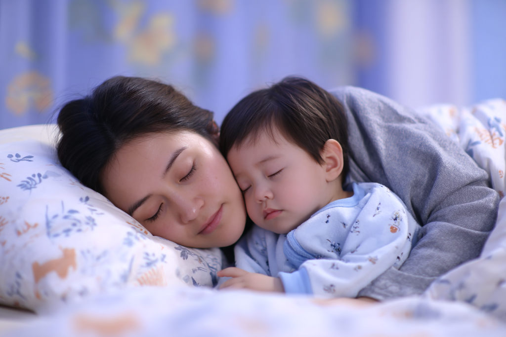 亲子优质睡眠人物摄影