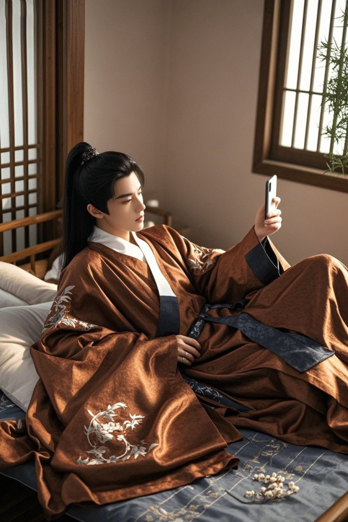 中式写真创意热梗古装汉服男生人像摄影