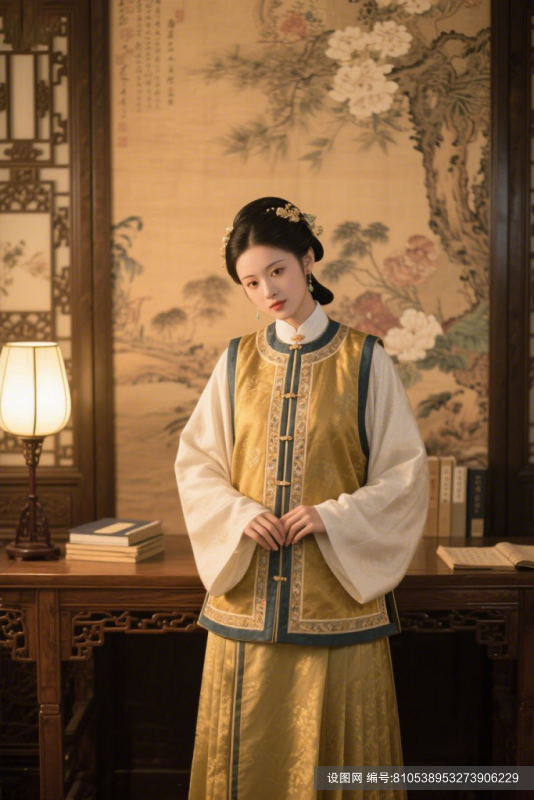 汉服美女古装古典造型女生人像图片png下载_编号810538953273906229-设图网