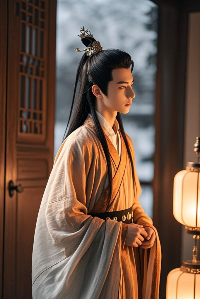 男生古代服饰人物摄影图