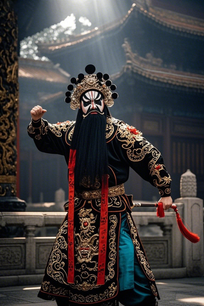 京剧表演男角人物摄影图