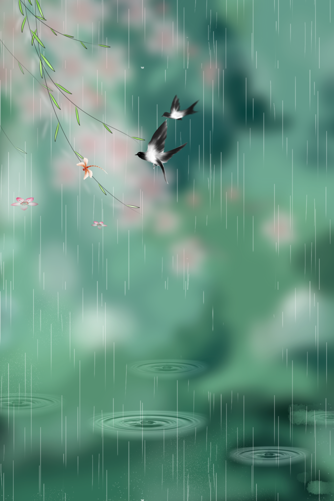 春季春天小燕子元素背景素材