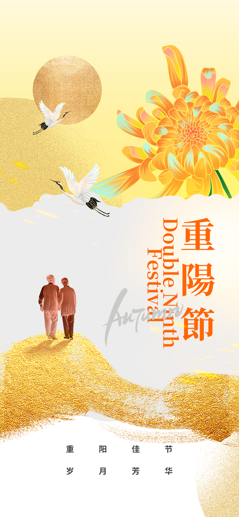 重阳节重阳佳节海报设计