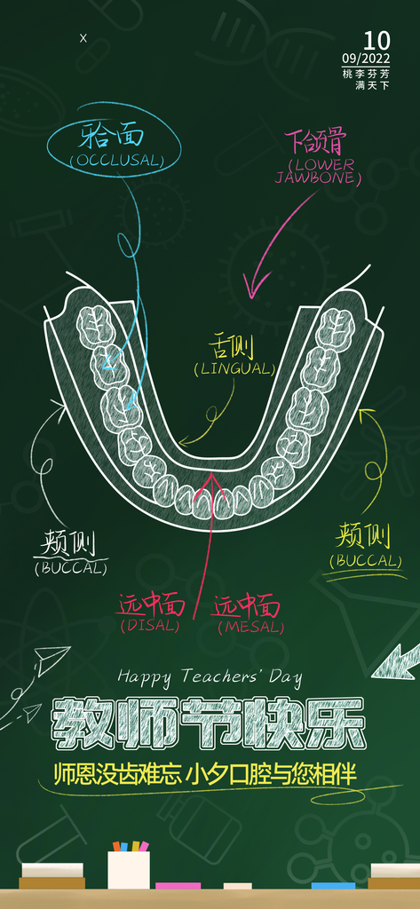 口腔医院牙科齿科教师节海报设计