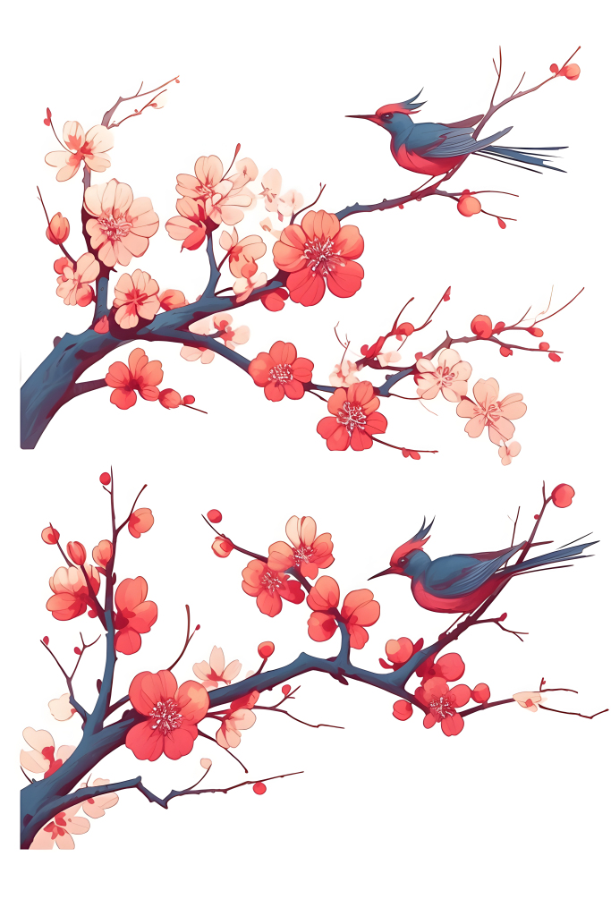工笔画花鸟绘画素材