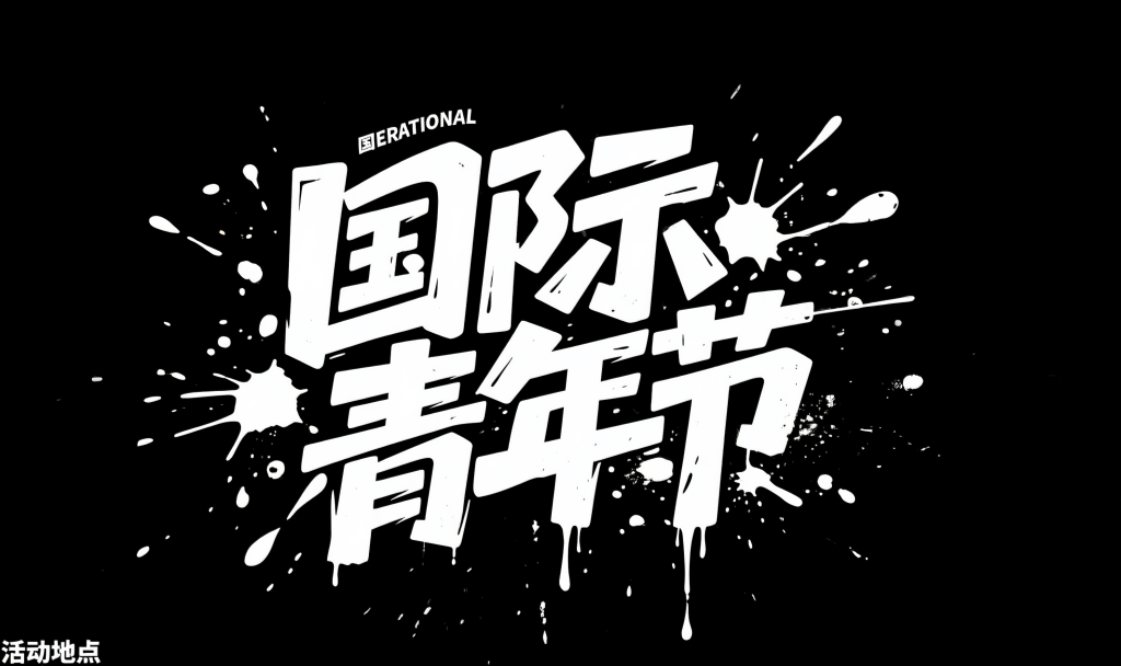 国际青年节文字设计