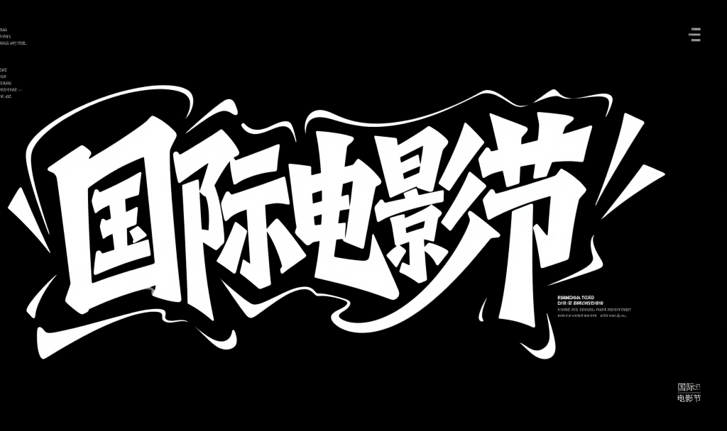 国际电影节字体设计元素