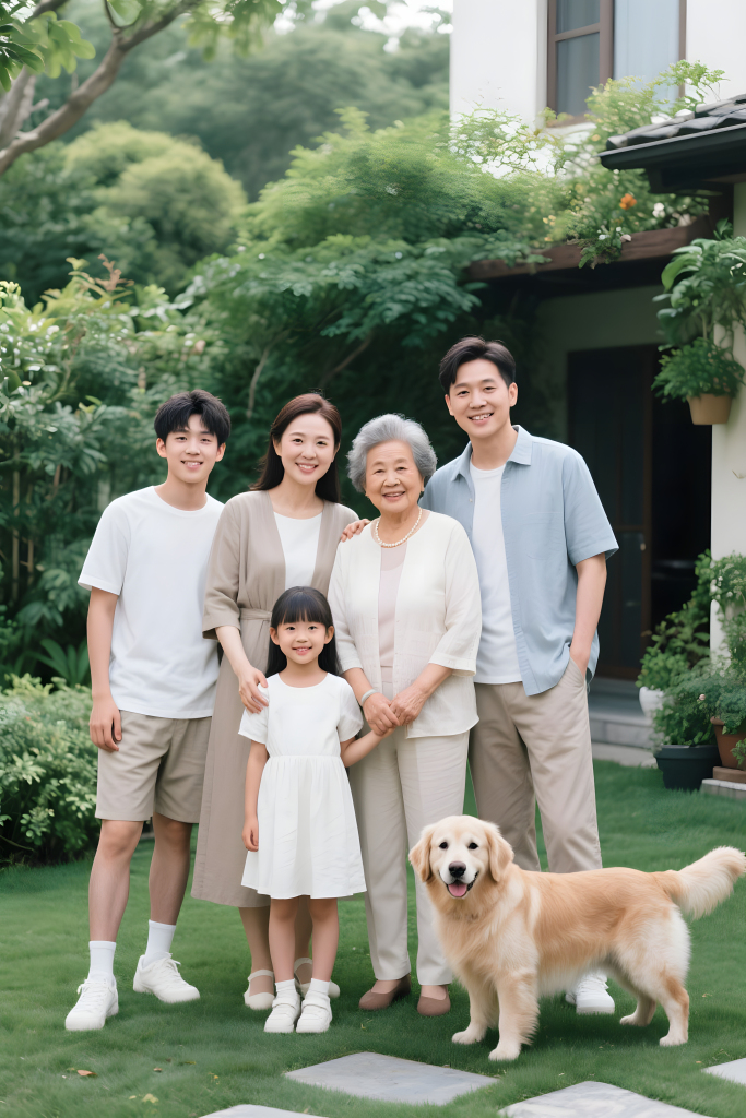 亲子全家福人物摄影