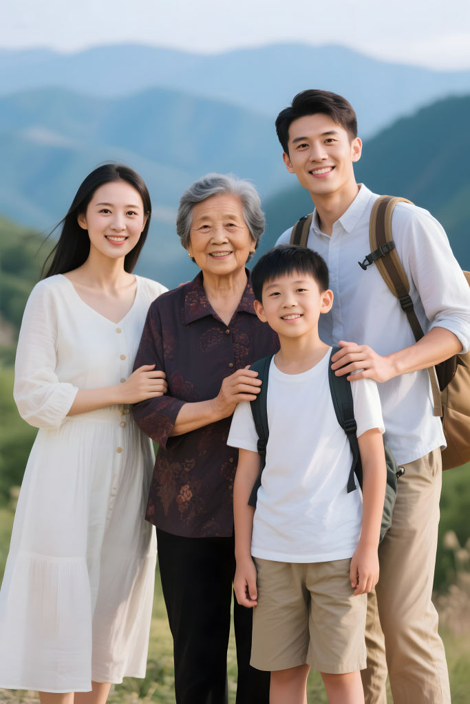 全家福样片摄影图片